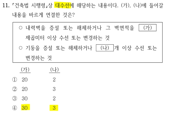 25년 지방직 건축계획 11번